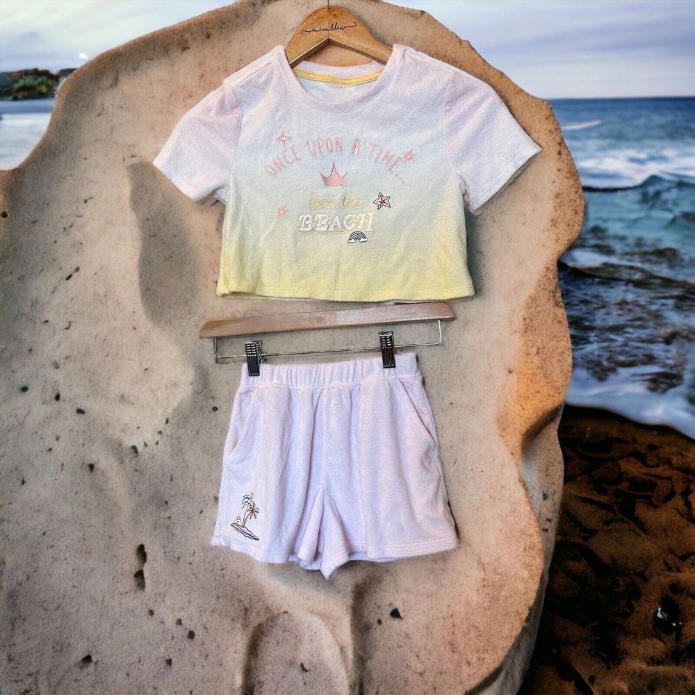 Disney‎ Princess Once Upon A Time From The Beach Swim Cover Up Terry Cloth 5/6